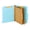 Blue, variant on Staples Recycled Pressboard Classification Folder 2-Dividers 2 1/2" Expansion Letter Size Brick Red