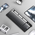 thumbnail image 5 of FREEWOLF M96 Wireless Gaming Keyboard Creamy Membrane with Rainbow Backlight,Media Knob,LCD Screen,Dual Mode-Bluetooth/2.4Ghz,Ball Shape PBT Keycap 94 Key..., 5 of 7