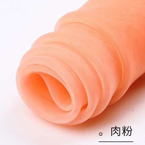 Xiao Hua Tela de Gasa Transparente Naranja Claro -1 Pieza, 39.37 X 59.06 inch Tela de Gasa Transparente Es Sedosa y Elegante, Adecuada para Decoración de Bodas y Actividades
