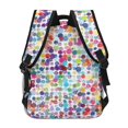 thumbnail image 4 of Disketp Colorful Watercolor Dots Mochila Estampada para Hombre y Mujer – Mochila Ligera Clásica con Múltiples Bolsillos para Universidad, Trabajo y Viajes-One Size, 4 of 5