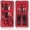 Black & Red, variant on MORGLES Eyebrow Tweezers Kit, 8 Pcs Stainless Steel Precision Brow Shaping Set with Scissors, Razor, Brush & Travel Case, Pink