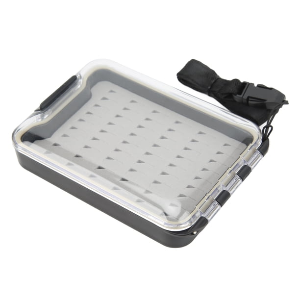 Señuelos De Pesca Con Mosca, Caja Transparente De Gran Capacidad, Portátil, Impermeable, Caja De Señuelos De Pesca Con Mosca Con Cordón Para Pesca