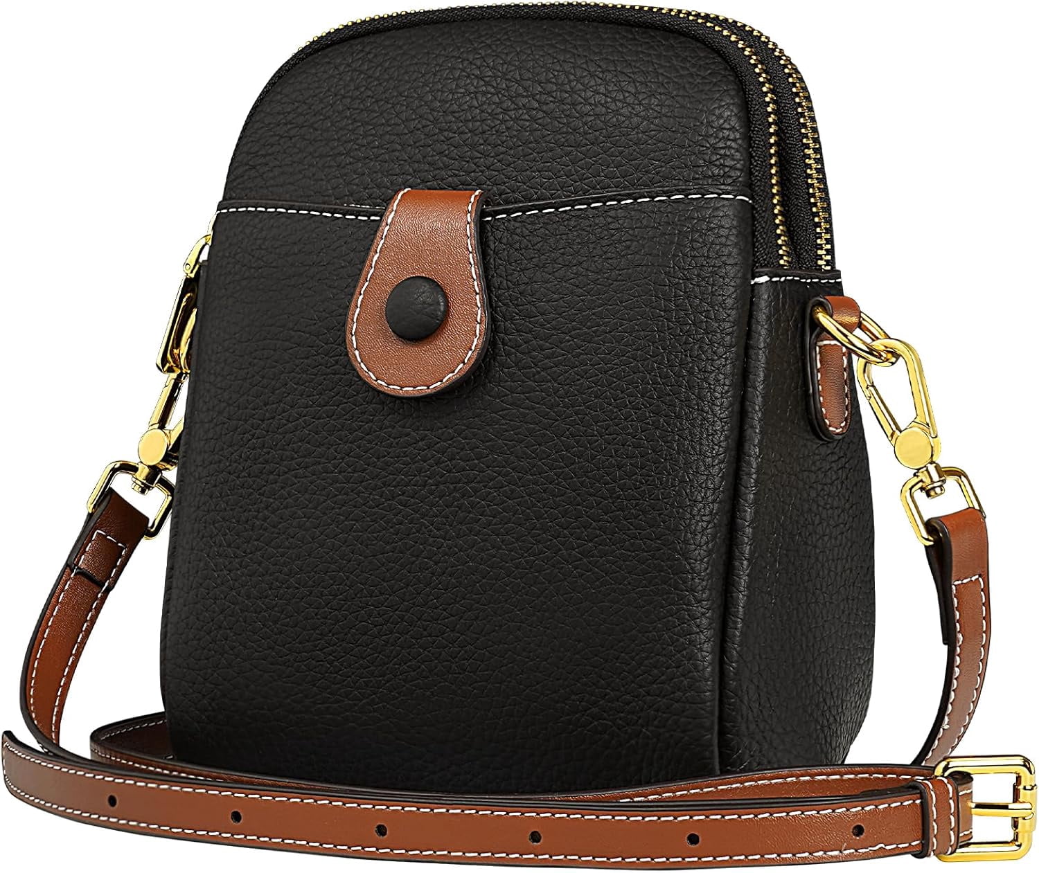 Small Crossbody Bags For Women, Genuine Leather Small Crossbody Purses For Women Cell Phone Crossbody Wallet Purses