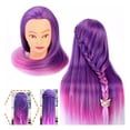 thumbnail image 3 of Mannequin Head, Hairdresser Head Gradient Color Practical Even Distribution  for Hair Dyeing for Hair Styling, 3 of 8