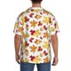 thumbnail image 3 of Fotbe Autumn Leaves 1 Camisa Estampada de Manga Corta para Hombre, Casual de Verano, Estilo Playero, Sin Arrugas-3X-Large, 3 of 5