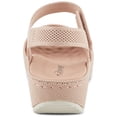 thumbnail image 3 of Flexus Women's MESHON Quarter Strap Wedge Sandals Blush EU 37 / US 6.5 - 7, 3 of 5