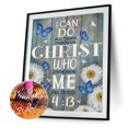 thumbnail image 1 of Cuadros Decorativos Kit de pintura de diamantes 5D letras forma especial parcial taladro DIY arte (K002) Wdftyju  embutido en tela, 1 of 9