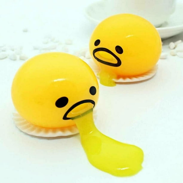 Squishy Puking Egg Yolk Squeeze Ball With Yellow Goop Relieve Stress Relief  Toy 4 Color Optional 