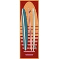 thumbnail image 2 of Fielding, Edward M. 9x18 White Modern Wood Framed Museum Art Print Titled - Surfboard Sunset, 2 of 4