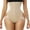 Khaki, variant on Augper Woman's High Waist Cuff Tummy Trainer With Butt Lift Exceptional Shapewear Shapewear For Women