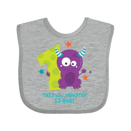 

Inktastic Monster 1st Birthday Gift Baby Boy or Baby Girl Bib