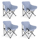 thumbnail image 1 of Sillas Plegables para Camping para Playa Pesca y Exteriores de Lona Impermebale Ligera - Sillas para Exterior Ergonomica con Estructura de Acero y Funda Transportadora Set 4 Sillas, 1 of 1