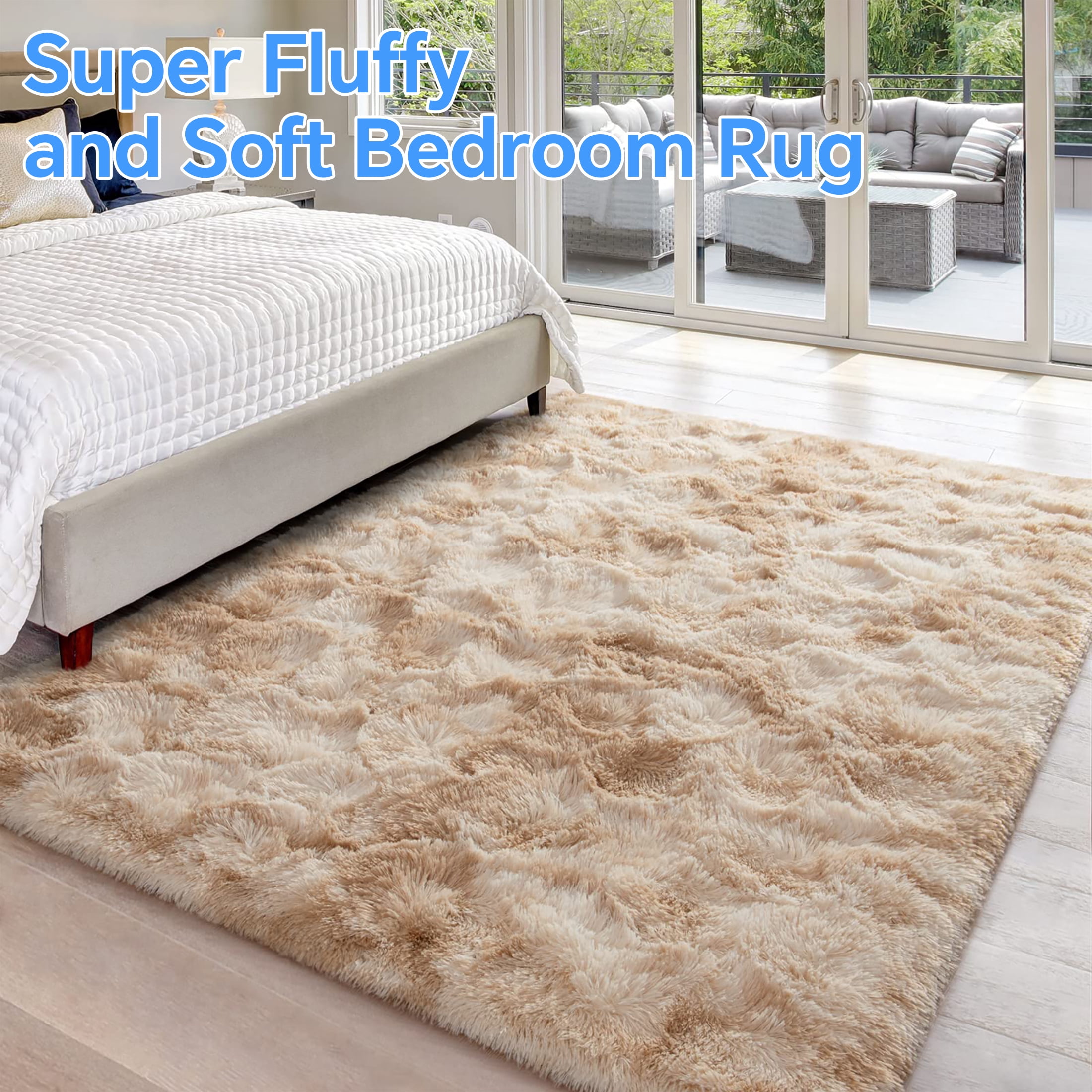 HioHa 8'x10' Area Rugs for Living Room Large Soft Carpets for Bedroom Office, Machine Modern Dining Room Non-Slip Traditional Plush Rugs