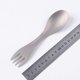 thumbnail image 4 of 3X Utensilios de Cocina Senderismo Picnic Camping Al Aire Libre Titanio Puro Tenedor-Cuchara Mochila Cuchara Tenedor, 4 of 5
