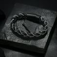 thumbnail image 4 of Men's Stainless Steel Twist Braid Bracelet uneral Urns Bracelet for Cremation Ashes Bangle Memorial Jewelry, 4 of 9