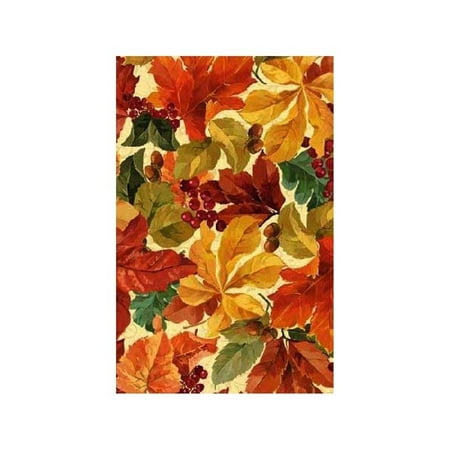 Elegant Leaves All over Print Tablecover Paper Fall Thanksgiving
