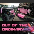 thumbnail image 4 of Camoo Inserts de Parrilla Frontal Rosa para Jeep Wrangler 2007-2017, Juego de 7 Piezas, 4 of 9