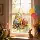 thumbnail image 1 of Decoración de Mesa de Pascua Easter Acrylic Easter Egg Window Pendant C Reative Flower Decoration Gift Recommendation Decoración del hogar, 1 of 6