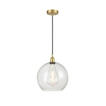 616-1P-SG-G124-12-Innovations Lighting-Athens - 1 Light Mini Pendant In Industrial Style-14.38 Inches Tall and 11.75 Inches Wide-Satin Gold