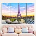 thumbnail image 3 of Cityscape Wall Art, France Canvas Art, Landmark Printed, Eiffel Tower Artwork, Sunset Artwork, Travel Artwork, View Canvas Art, Canvas Wall Decor - Black Framed, 3 of 9