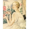 thumbnail image 2 of Wegener, Gerda 15x18 White Modern Wood Framed Museum Art Print Titled - A woman in white sitting by a window, 2 of 4