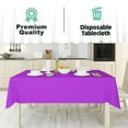 thumbnail image 6 of Tablecloth Roll  54" X 110' Purple Premium Plastic Table Cloths with Cutter Box - Cut to Size - Decorative Rectangle Table Cover Smooth Tablecloth - Disposable Table Cloths for Parties, Weddings., 6 of 7