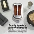 thumbnail image 3 of Hamilton Beach 2-Slice Toaster with Extra-Wide Slots, Toast Boost, and Removable Crumb Tray, White, 3 of 9