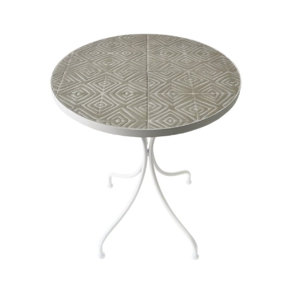 Mosaic Art Collection Peace Lily Accent Table Single Table