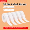 thumbnail image 4 of Thermal Self Adhesive Label Paper Roll White Waterproof 5 Rolls Compatible With D11 D110 D101 Printers, 4 of 4