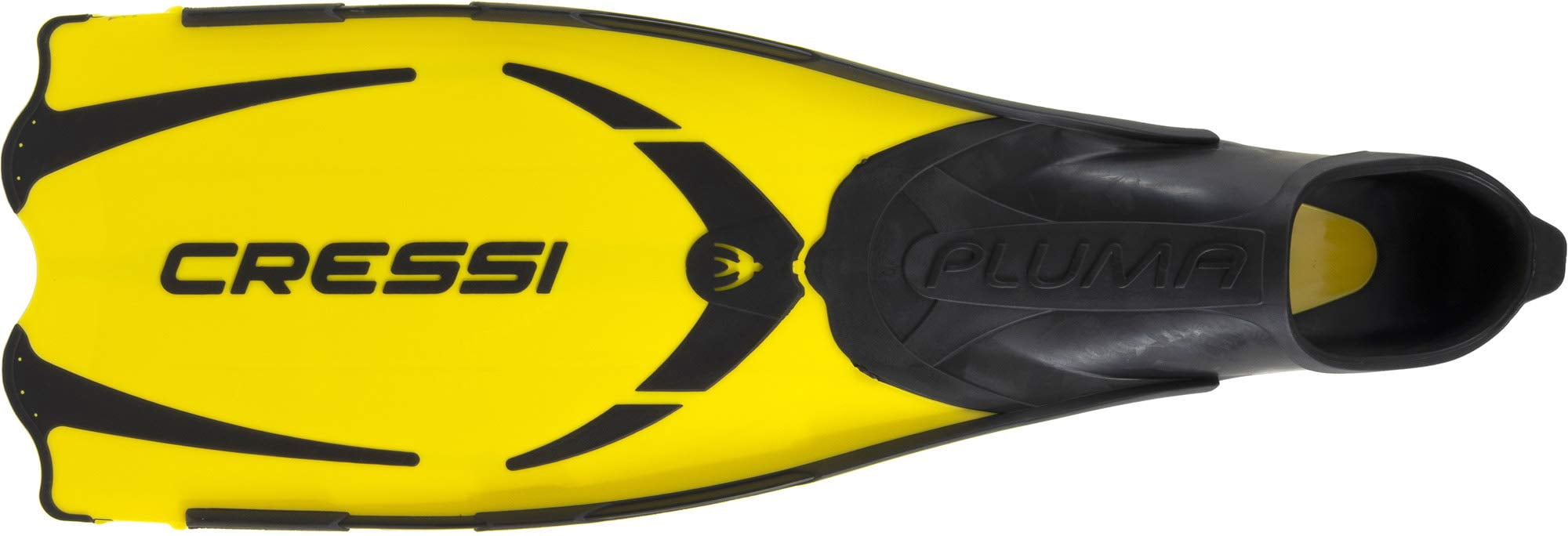 Cressi Pluma, Yellow/Black, 45/46 - Snorkeling Fins, Polypropylene (PP) Material