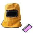 thumbnail image 1 of Welding Mask Welder Hood Heat Resistant Leather Helmet with Filter Lens Neck Eye Face Protection Welder Safety Accessories ,Durable Material, 1 of 7