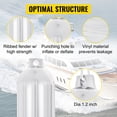 thumbnail image 5 of VEVOR Ribbed Twin Eyes Boat Fender Pack of 4 and Pump to Inflate (White, 8.5 x 27 inches), 5 of 9
