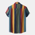 thumbnail image 4 of Birdeem Chemise Cardigan Imprimée en Coton et Lin Décontractée pour Homme à Manches Courtes avec Col à Revers, 4 of 11