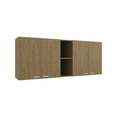 thumbnail image 2 of Portofino 150 Wall Cabinet, Double Door, Two External Shelves, Two Interior Shelves Natural Oak, 2 of 6