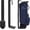 black, variant on Wall Mount Golf Bag Storage Rack for Garage with Air Spring Sliding System, Space-Saving Golf Bag Holder for Wall, Golf Storage Stand Organizer for Golfing Clubs, Home, Basement
