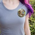 thumbnail image 2 of Sloth Family Selfie Pinback Button Pin, 2 of 5