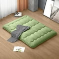 thumbnail image 2 of Costway Queen Futon Mattress Japanese Floor Pad Washable Cover Carry Bag Green, 2 of 10