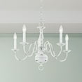 thumbnail image 3 of Livex Lighting Williamsburgh 5 Light Chandelier in Antique White, 3 of 11