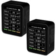 thumbnail image 1 of Detector de Temperatura WiFi SmartClimBlack 2Pzas LCD Negro Temp 0°C a 60°C Humedad 0 a 99%RH Bluetooth Wi-Fi 1 Batería, 1 of 2