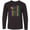 AB-Black, variant on Inktastic Mardi Gras Flag Long Sleeve Youth T-Shirt
