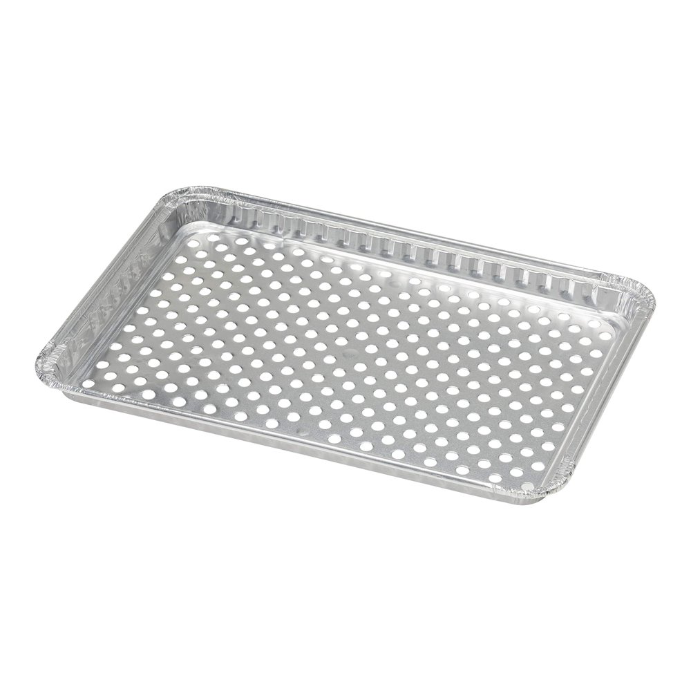 pinkada 24Pack Disposable Aluminum Foil BBQ Grill Topper Pan Prevents