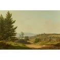 thumbnail image 2 of Sanford Robinson Gifford 14x11 Gold Ornate Wood Frame and Double Matted Museum Art Print Titled - Road Scenery Near Lake George (1849), 2 of 4