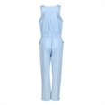 thumbnail image 4 of Combinaison Short en Denim Sans Manches pour Femmes, Haut en Jean, Combinaison Décontractée en Jean, 4 of 4