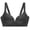 Black, variant on HUITKMM Cotton Bra Women's Comfortable Seamless Bra Wireless Soft Support Everyday Wear T Shirt Bra Lightweight Breathable Underwear