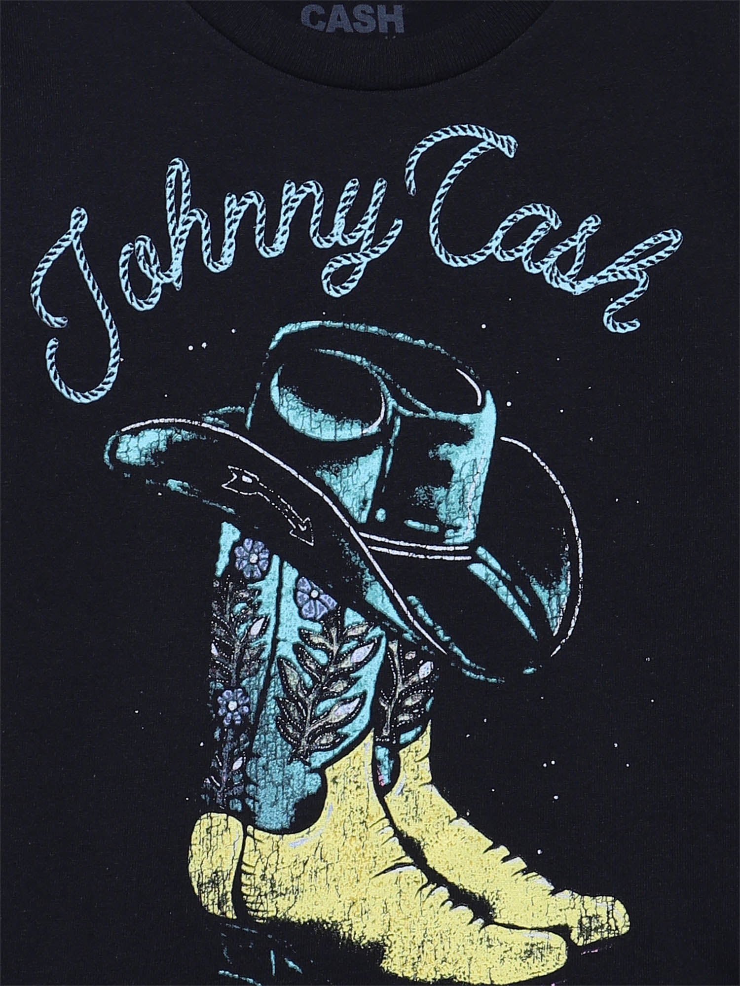 Johnny Cash Boys Boots Cotton Graphic Tee with Short Sleeves, Sizes 4-18