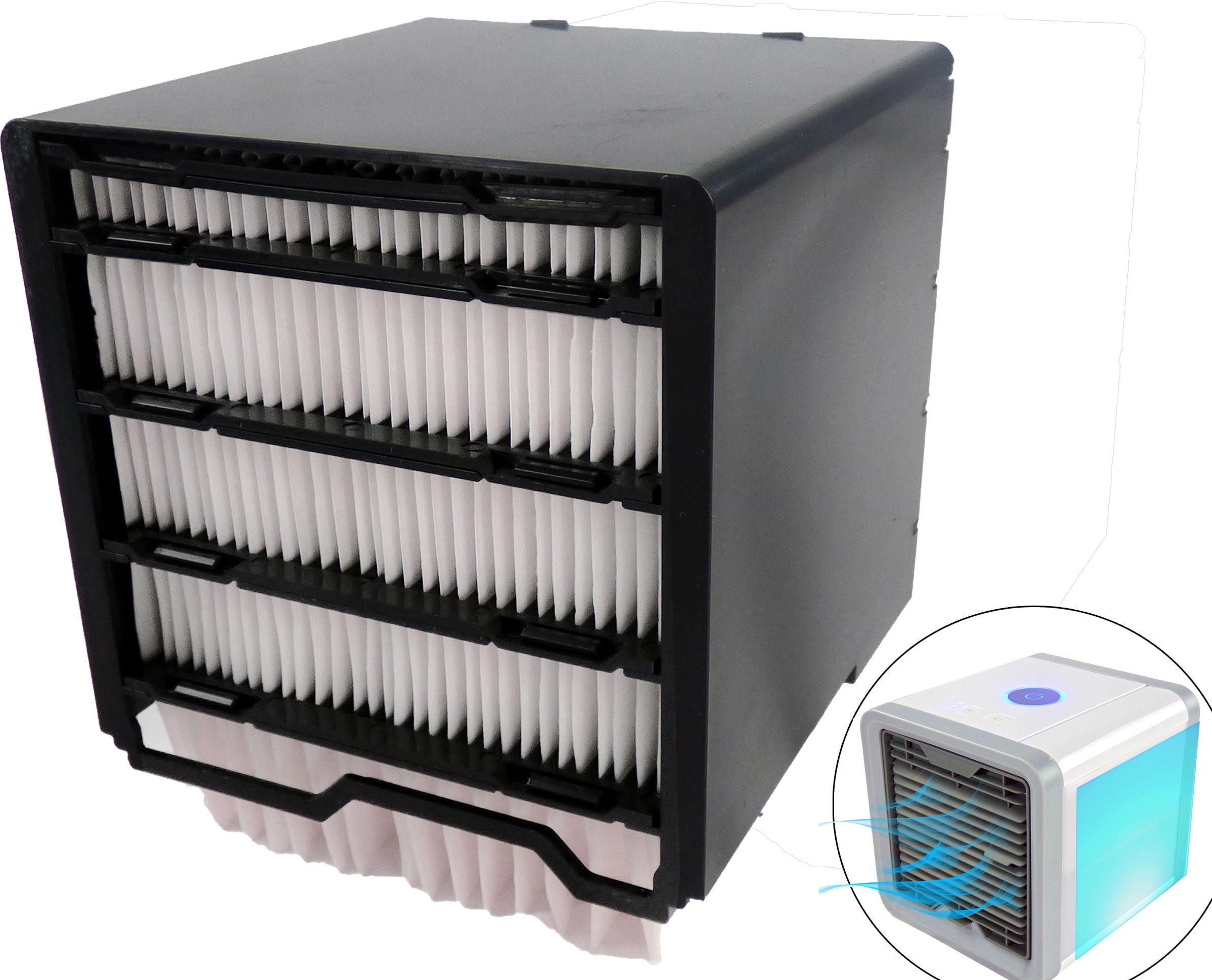 Portable Replacement Air Filter for Personal Space Cooler Conditioner 