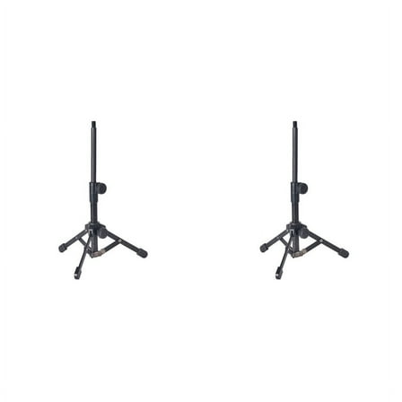 2X Mini Tabletop Tripod Microphone Mic Stand Holder with 3/8 Inch Threaded for Meetings Lectures Speaking and