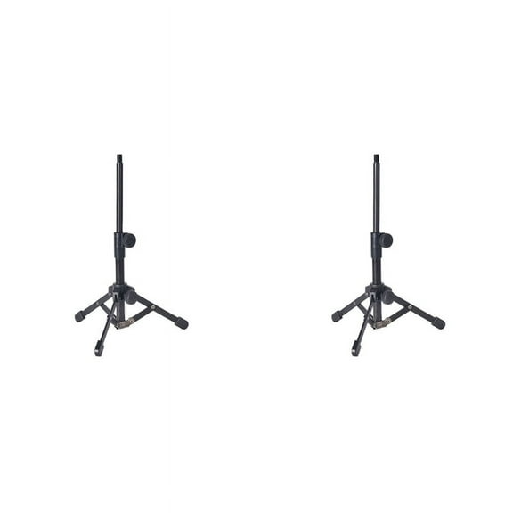 2X Mini Tabletop Tripod Microphone Mic Stand Holder with 3/8 Inch Threaded for Meetings Lectures Speaking and