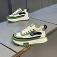 thumbnail image 5 of [Thick-Sole Athletic Sneakers] Men's Thick-Sole Athletic Sneakers Compatible for, & Daily Wear - Lace-Up Low-Top Shoes with Cushioned PVC Sole, Upper & Retro Style - Minimalist Outdoor/Urban Footwear, 5 of 9