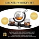 thumbnail image 2 of Whisky and Wine Decanter Globe World Set with Globe Wine Glass, Scotch Whisky Bourbon Vodka, Gift for Men, Globe - 850ml, 2 of 5